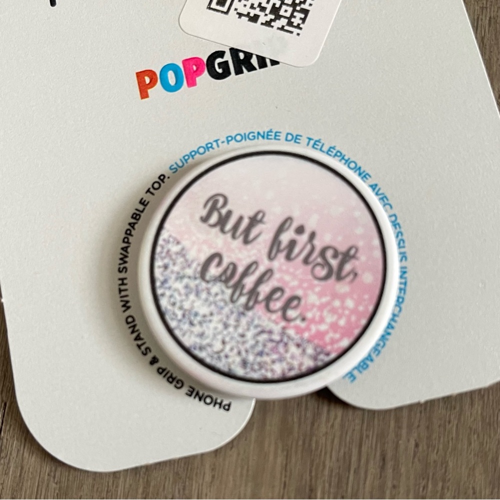 PopSocket But First Coffee NWT